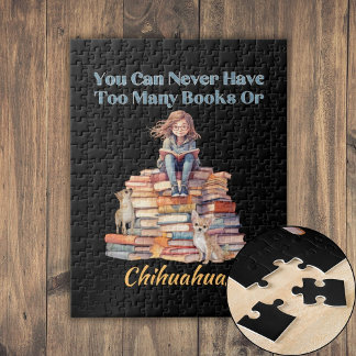 Puzzle Trop de livres ou de Chihuahuas