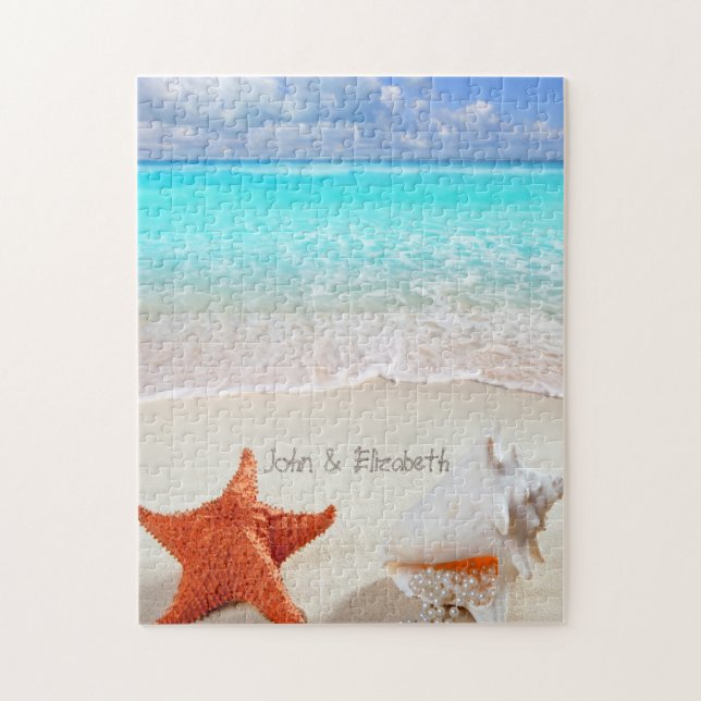 Puzzle Tropical Beach Seashells (Vertical)