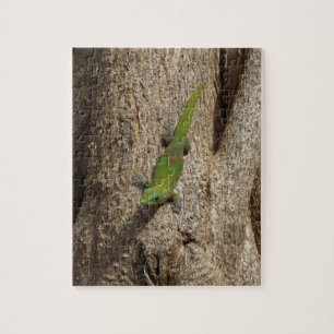 Puzzle tropical de gecko hawaïen