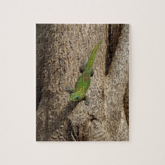 Puzzle tropical de gecko hawaïen (Vertical)