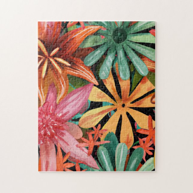 Puzzle tropical/hawaïen/floral/fleur (Vertical)