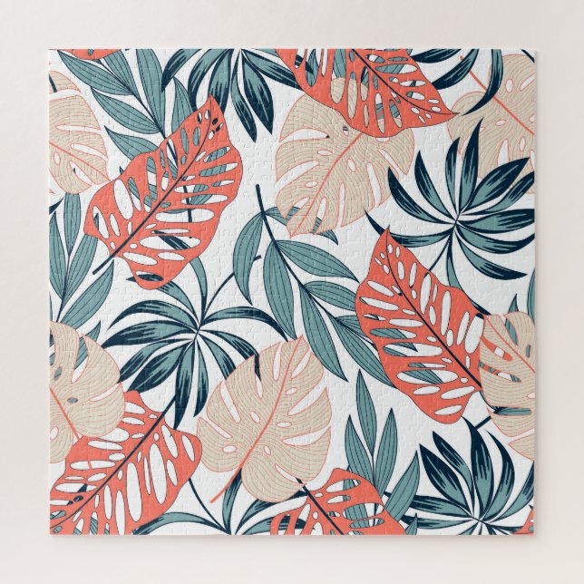 Puzzle Tropical Plante Feuille mode Imprimer (Vertical)