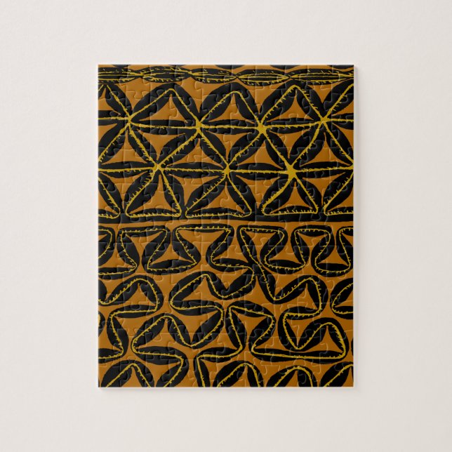 Puzzle Tropical tribal mers du Sud tapa (Vertical)