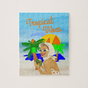 Puzzle Tropical Vibes Dame