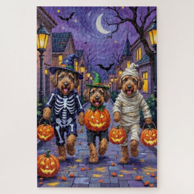Puzzle Trottant pour des friandises Airedale Terrier Hall (Vertical)