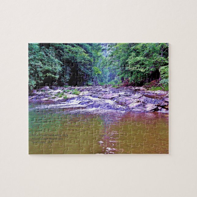 Puzzle Trou de nage de Paint Creek Mountain Photo (Horizontal)