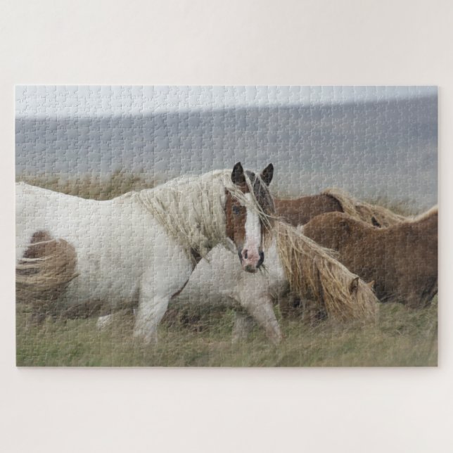 Puzzle Troupeau de Chevaux sauvages (Horizontal)