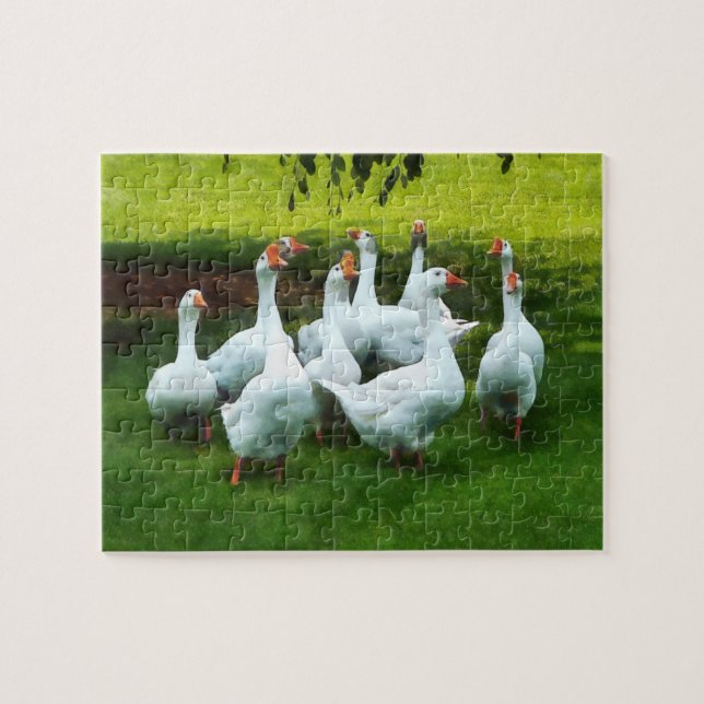 Puzzle Troupeau d'oies (Horizontal)