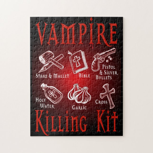 Puzzle Trousse de tuerie de vampire amusant (Vertical)