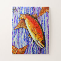 Truite à couteaux de Yellowstone Trout Fish Fishin