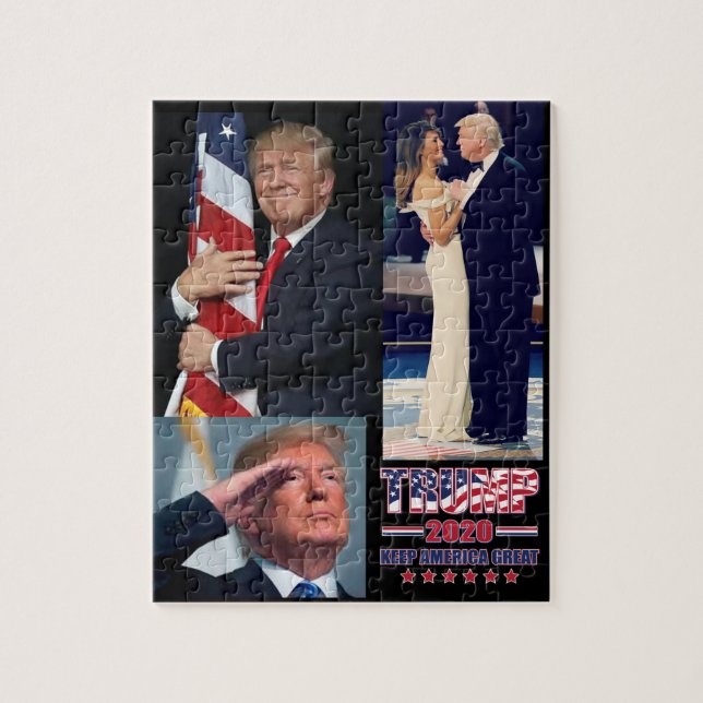 Puzzle Trump 2020 Garder l'Amérique grande (Vertical)