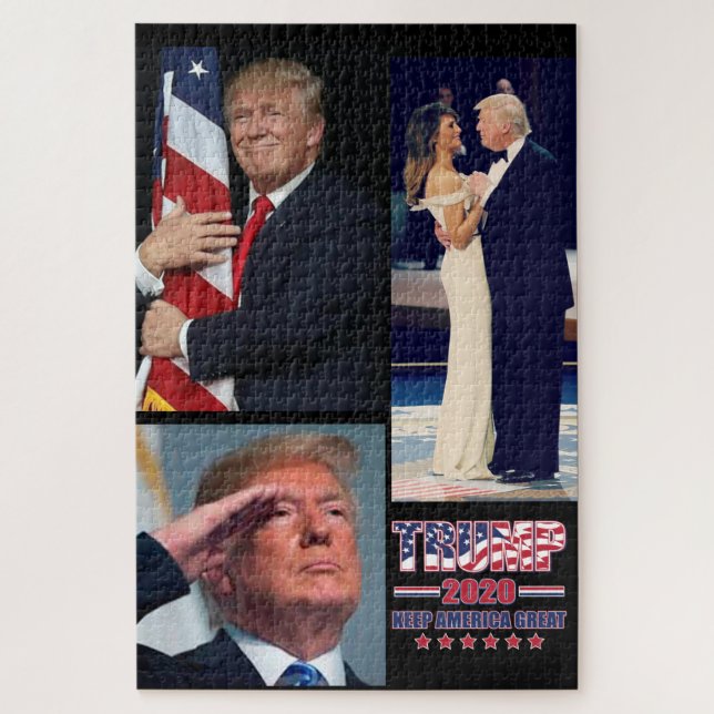 Puzzle Trump 2020 Garder l'Amérique grande (Vertical)