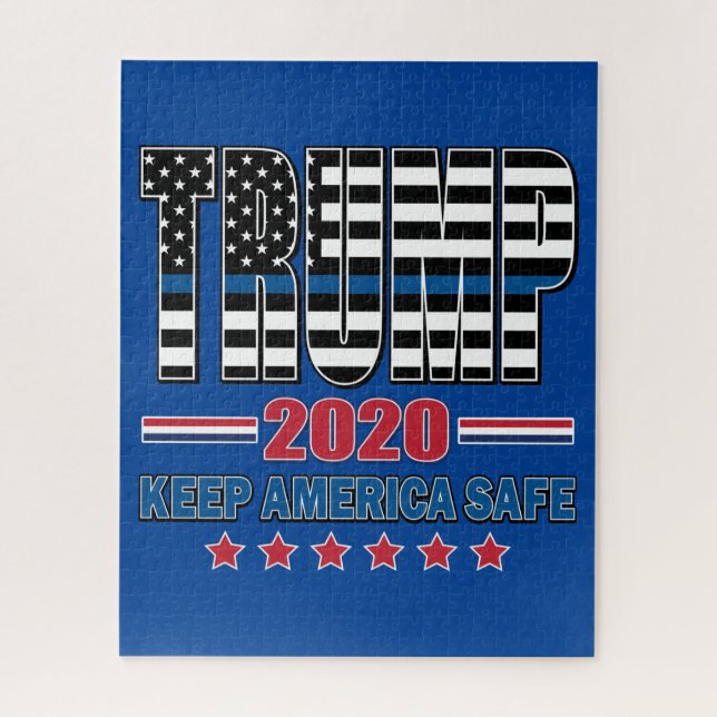 Puzzle Trump 2020 pour la sécurité de l'Amérique (Vertical)