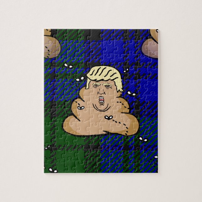 Puzzle trump plaid poop (Vertical)