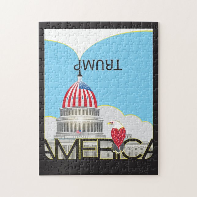 Puzzle Trumpet et Capitole TRUMP (Vertical)