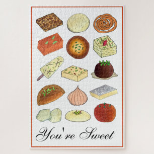 Puzzle Tu es un Indien doux Mithai sucré Confections Nour