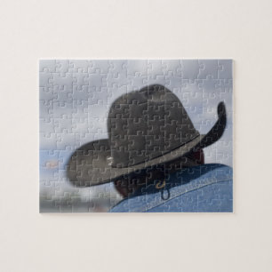 Puzzle Tucson, Arizona. Casquettes de cow-boy en usage au