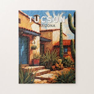 Puzzle Tucson Arizona Travel Art Vintage