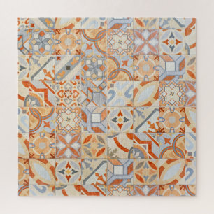 Puzzle Tuiles de ciment hydraulique : tendance mosaïque.