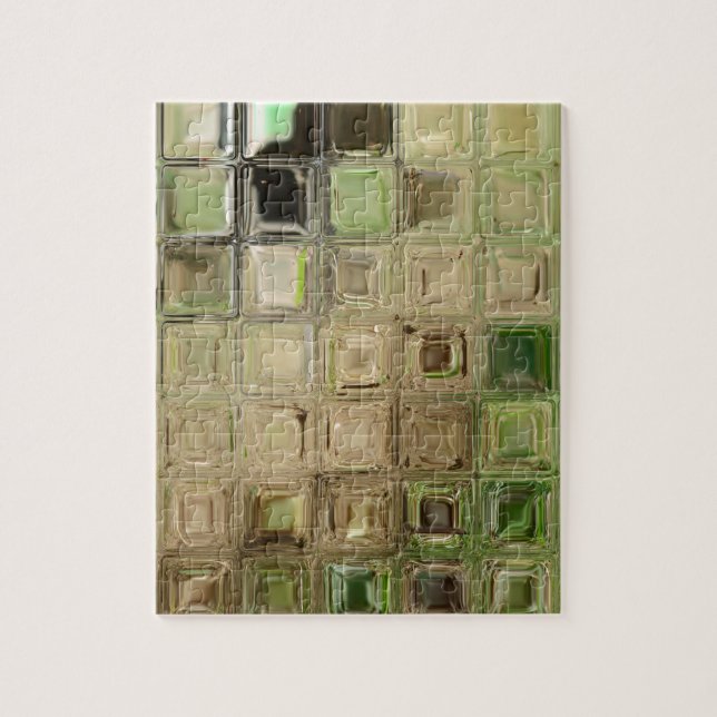Puzzle Tuiles en verre vert (Vertical)