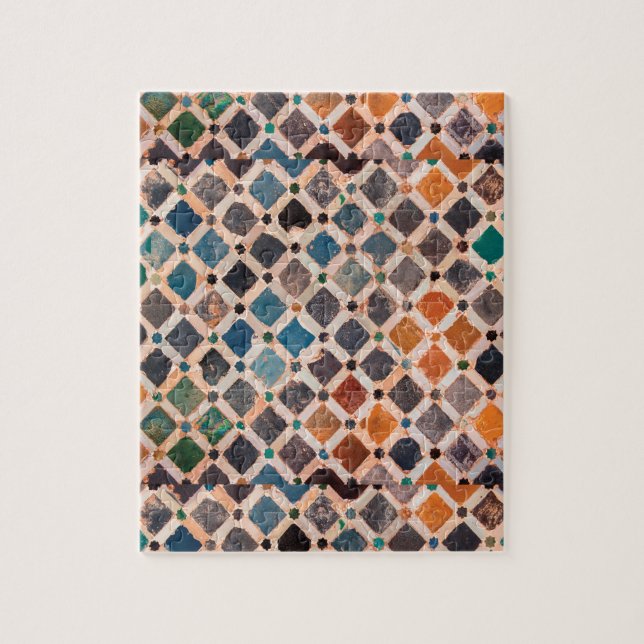 Puzzle tuiles modelées colorées (Vertical)