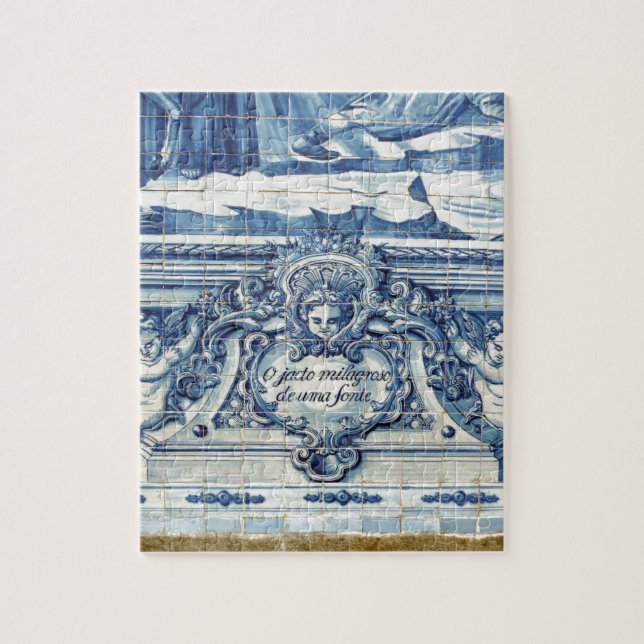 Puzzle Tuiles murales portugaises bleues et blanches avec (Vertical)