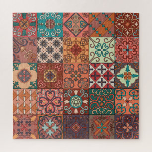 Puzzle Tuiles portugaises : Talavera Style Azulejo.