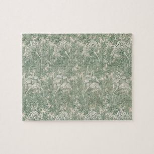 Puzzle Tulip de William Morris, Vintage Floral Art