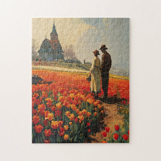 Puzzle Tulip Serenity Vintage (Vertical)