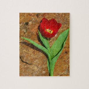 Puzzle Tulipe jaune et rouge
