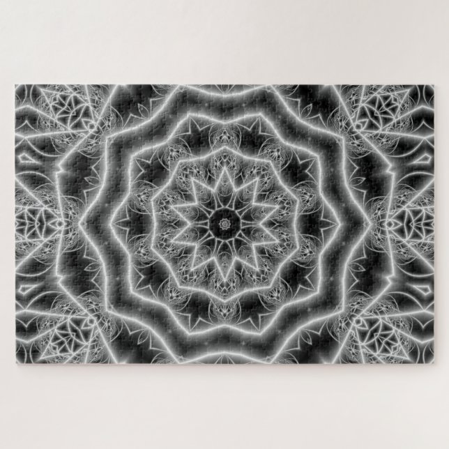 puzzle tulipe noir et blanc (Horizontal)