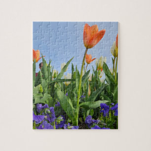 Puzzle Tulipes et panneaux
