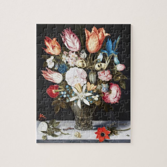 Puzzle Tulipes et Roses hollandaises antiques de Bosschae (Vertical)