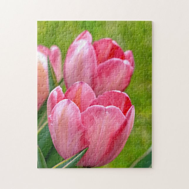 Puzzle Tulipes roses (Vertical)
