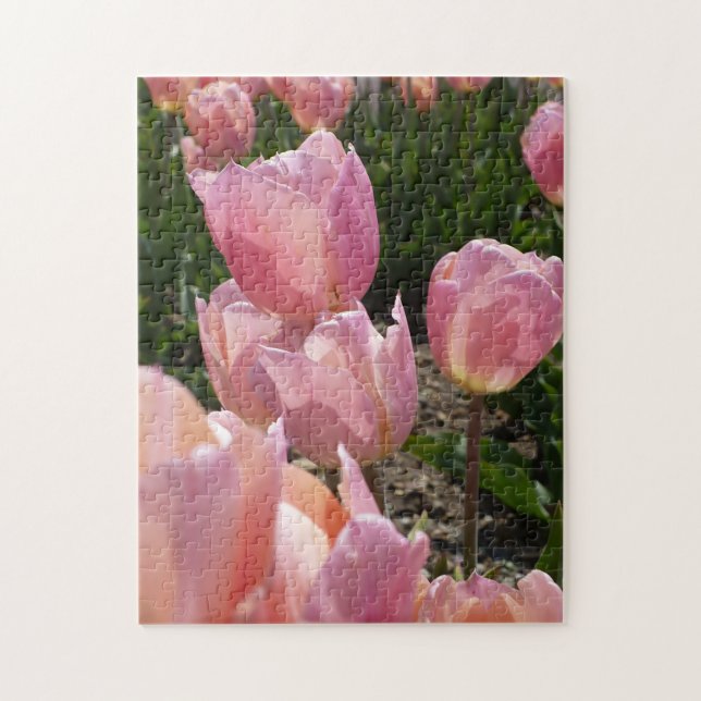 Puzzle Tulipes roses (Vertical)
