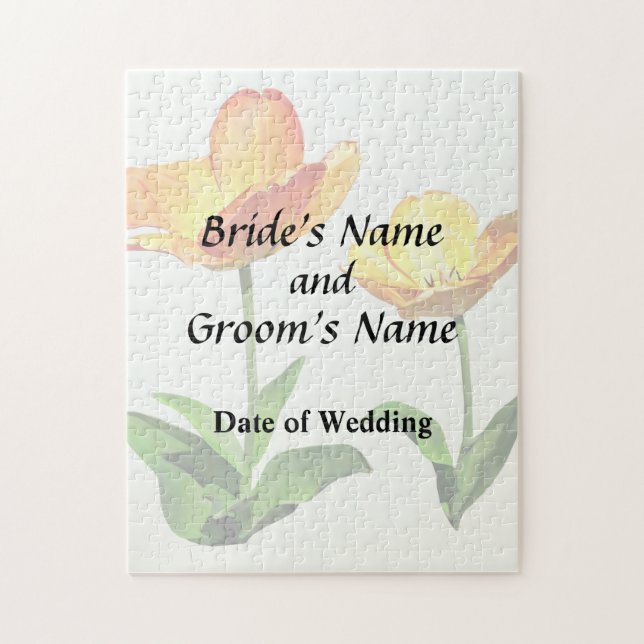 Puzzle Tulips Tall and Short Wedding Products (Vertical)