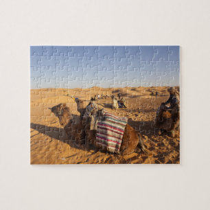 Puzzle Tunisie, région des Ksour, Ksar Ghilane, Grand Erg