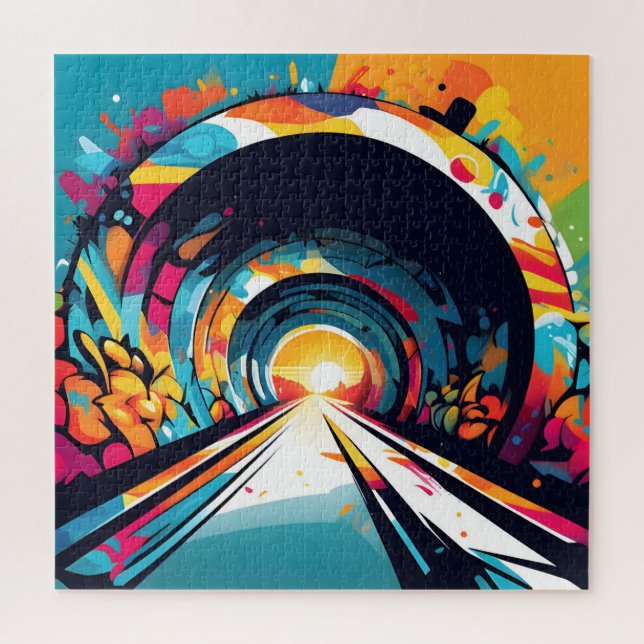 Puzzle Tunnel Avec Graffiti Art (Vertical)