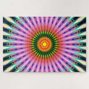 Puzzle Tunnel coloré de mandala