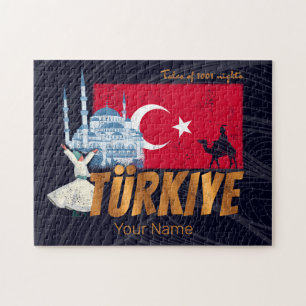 Puzzle Türkiye Istanbul Pavillon Vintage Turquie Souvenir