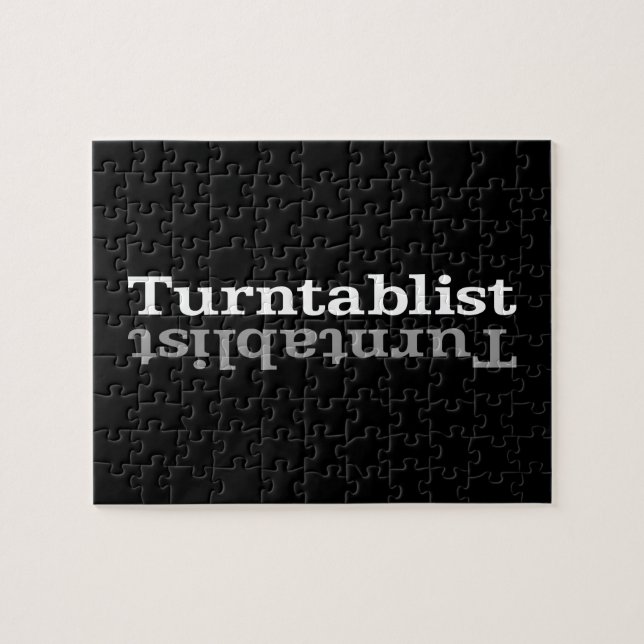 Puzzle Turnstitut ʇ sılqɐ ʇ ud n (Horizontal)