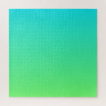 Puzzle Turquoise à Lime Green | Ombre moderne de dégradé<br><div class="desc">dégradé de couleurs moderne.</div>