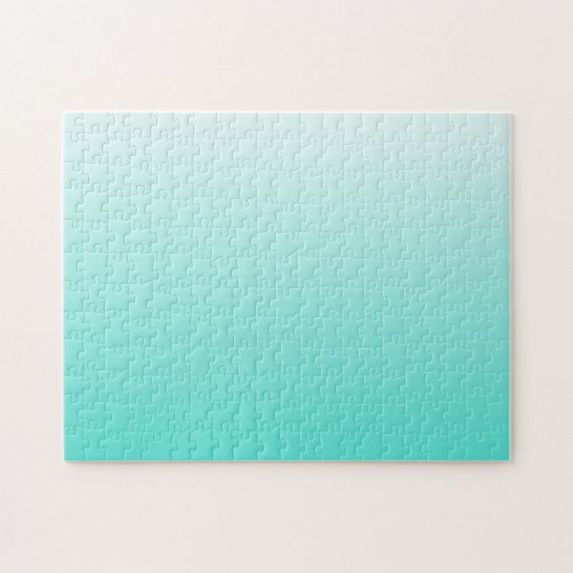 Puzzle Turquoise Blanc Ombré (Horizontal)