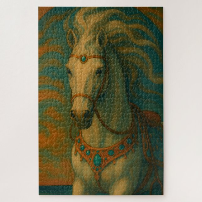 Puzzle Turquoise Spirit, The dancing Horse (Vertical)