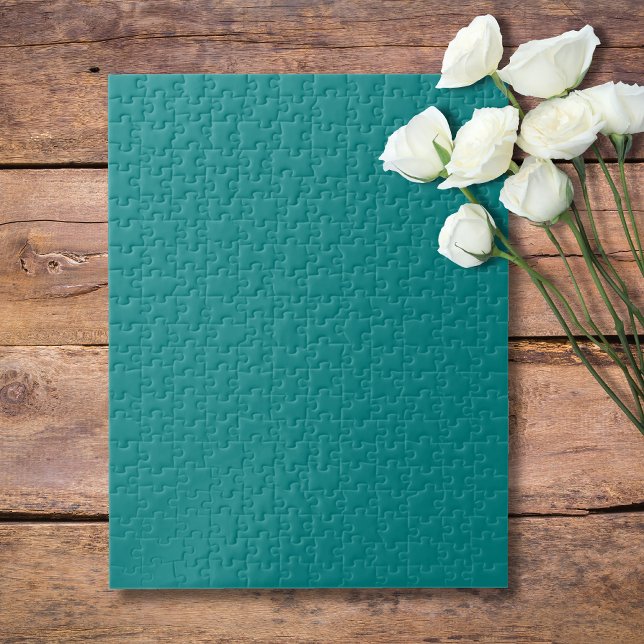 Puzzle Turquoise Uni | Classique | Élégant (Créateur téléchargé)