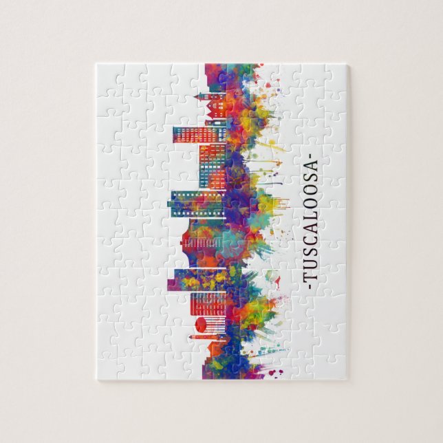 Puzzle Tuscaloosa Alabama Skyline (Vertical)