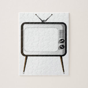 Puzzle TV avec l'écran vide
