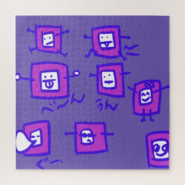 Puzzle TV　purple　pink　Japan (Vertical)