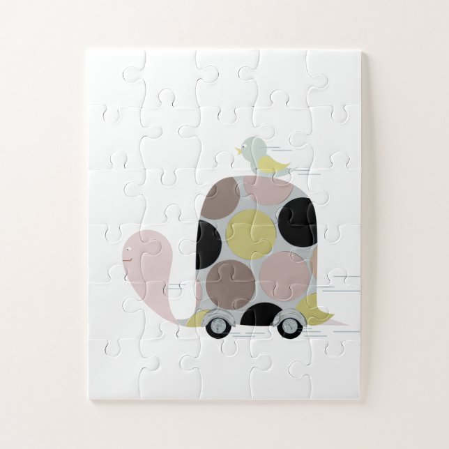 Puzzle Tweeter sur une tortue (Vertical)