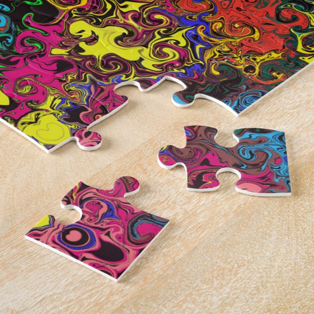 Puzzle Twirlers colorés Abstraits / Half Drop / (Côté)